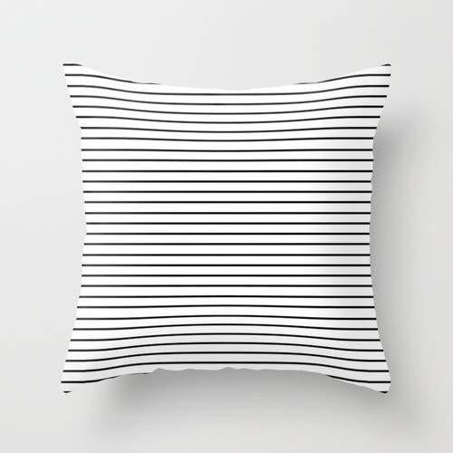 Minimal Stripes Pillow Cover with Concealed Zipper 16x16