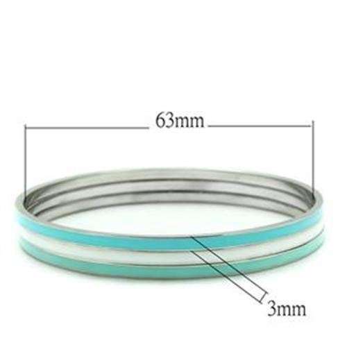 TK242 - High Polished Stainless Steel Bangle Without Stone