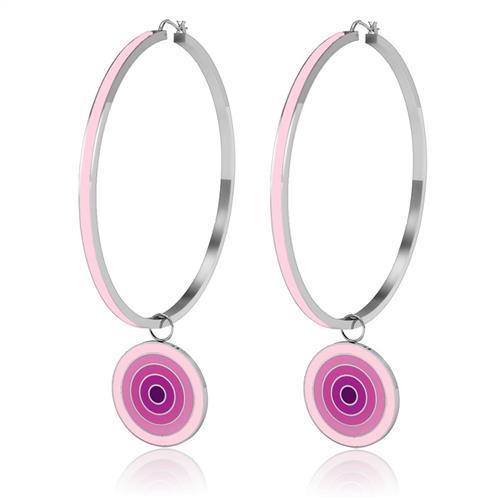 TK271 High Polished Stainless Steel Earrings for Elegance