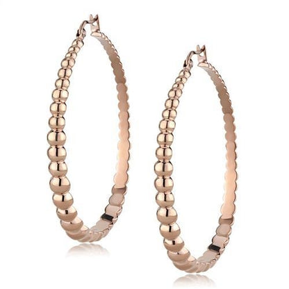 TK3068 - IP Rose Gold Stainless Steel Earrings No Stone