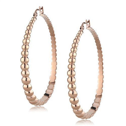 TK3068 - IP Rose Gold Stainless Steel Earrings No Stone