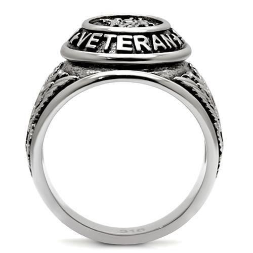 TK414704 High Polished Stainless Steel Ring with Epoxy