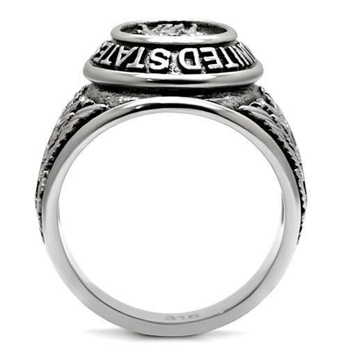 TK414704 High Polished Stainless Steel Ring with Epoxy