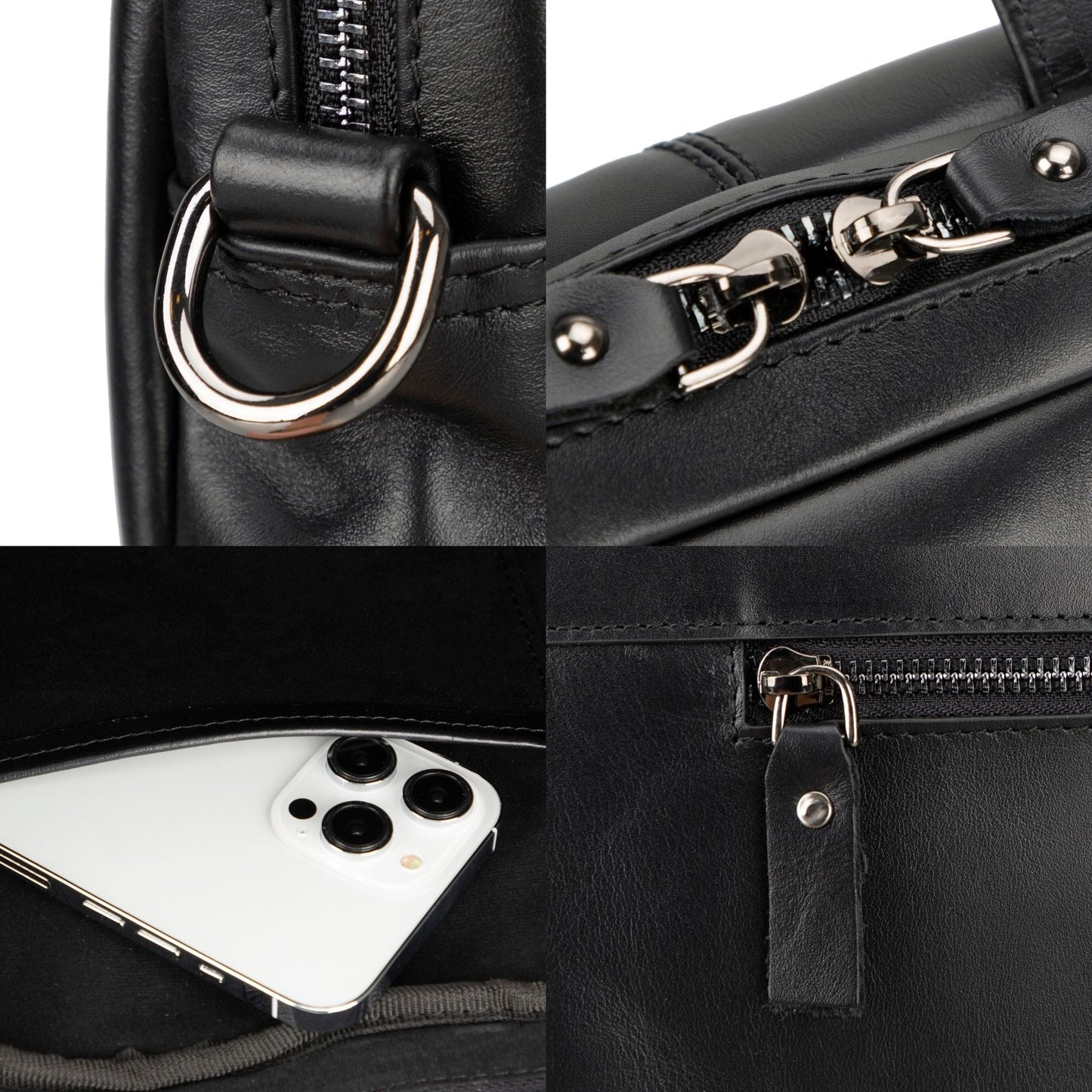 Afton MacBook Leather Sleeve and Bag with RFID Protection