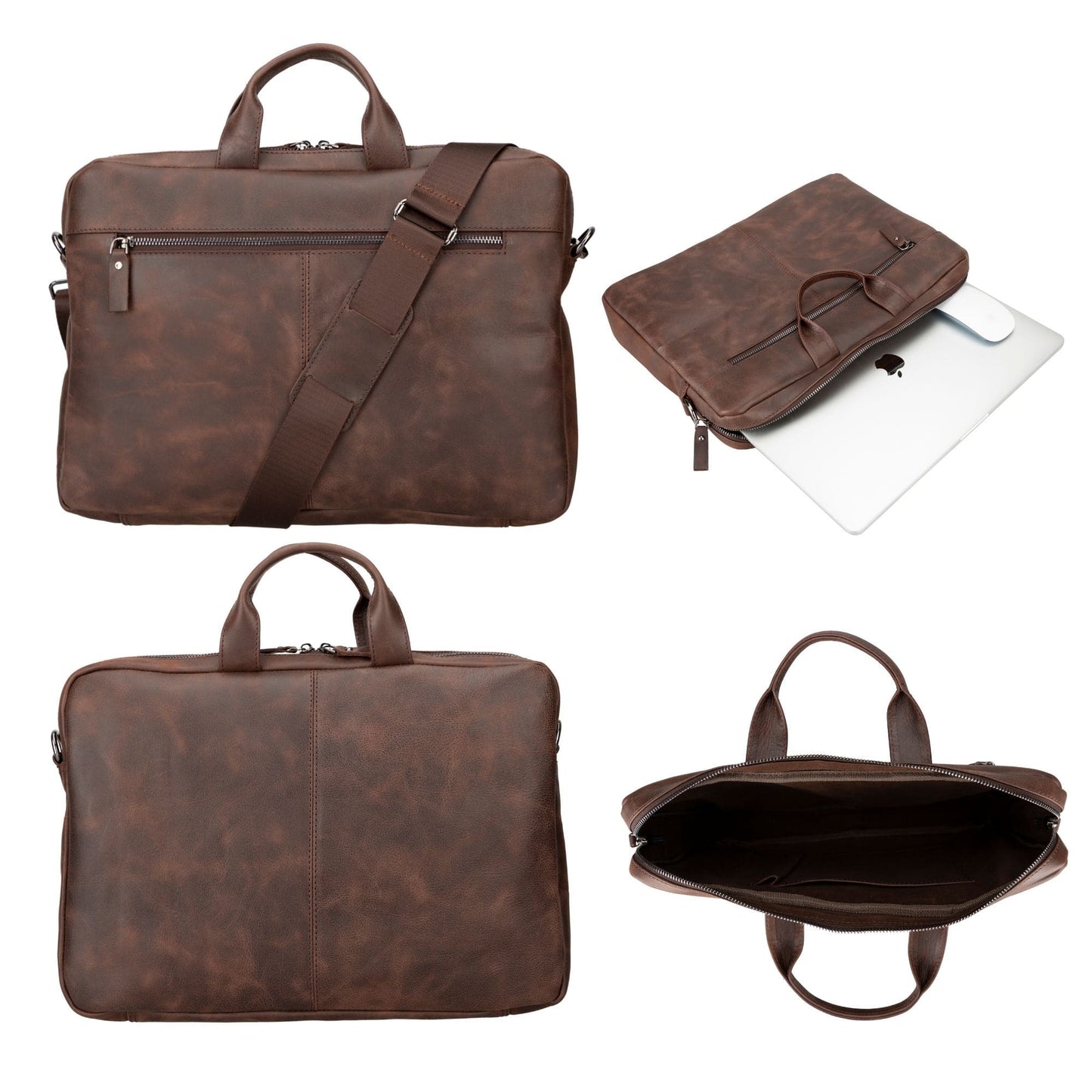 Afton MacBook Leather Sleeve and Bag with RFID Protection