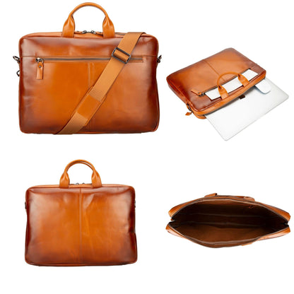 Afton MacBook Leather Sleeve and Bag with RFID Protection