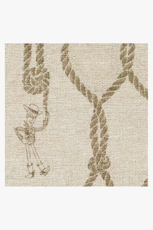 Toy Story Rope Trellis Camel Tufted Rug