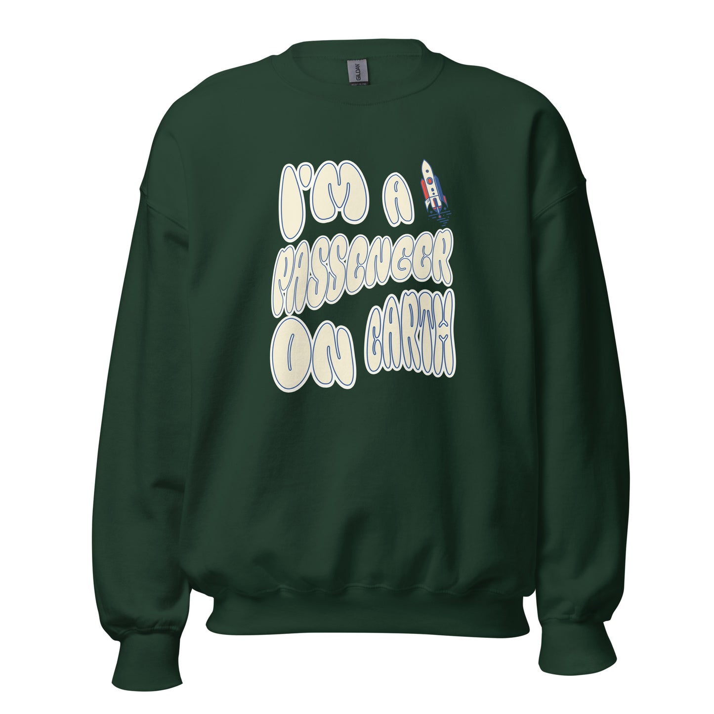 Korea -  I'm a passenger on earth Unisex Sweatshirt  - StyleMZ