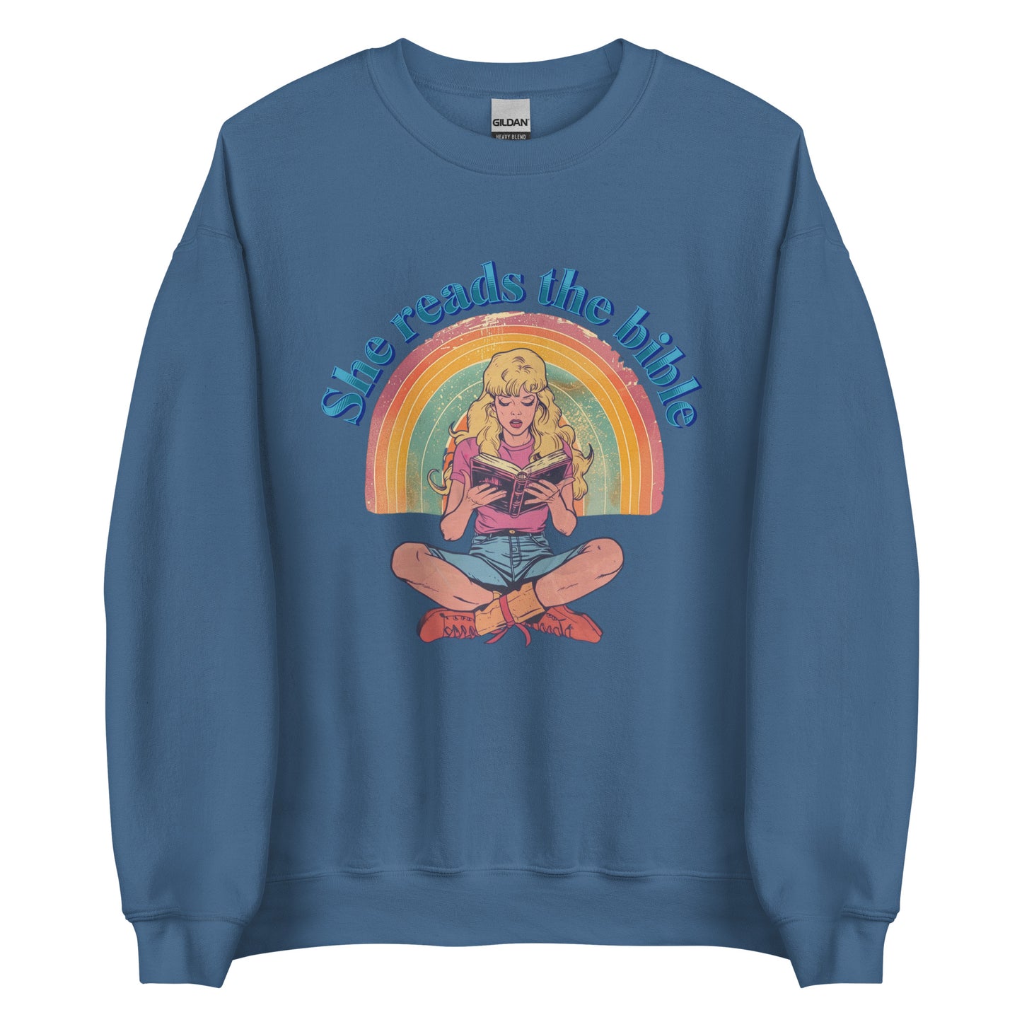 Korea -  She reads the bible Unisex Sweatshirt  - StyleMZ