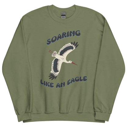 StyleMZ -  Soring like an eagle Unisex Sweatshirt  - StyleMZ