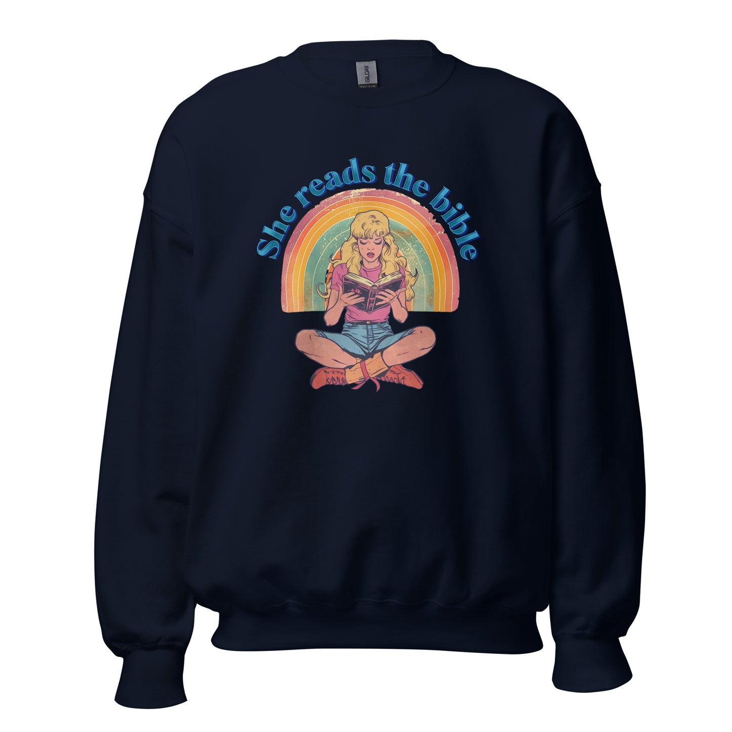 Korea -  She reads the bible Unisex Sweatshirt  - StyleMZ