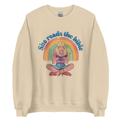 Korea -  She reads the bible Unisex Sweatshirt  - StyleMZ