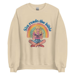 Korea -  She reads the bible Unisex Sweatshirt  - StyleMZ