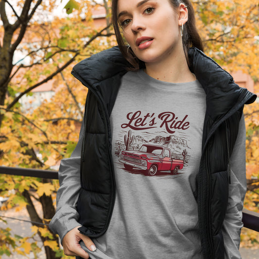 StyleMZ -  Let's ride Unisex Long Sleeve Tee  - StyleMZ