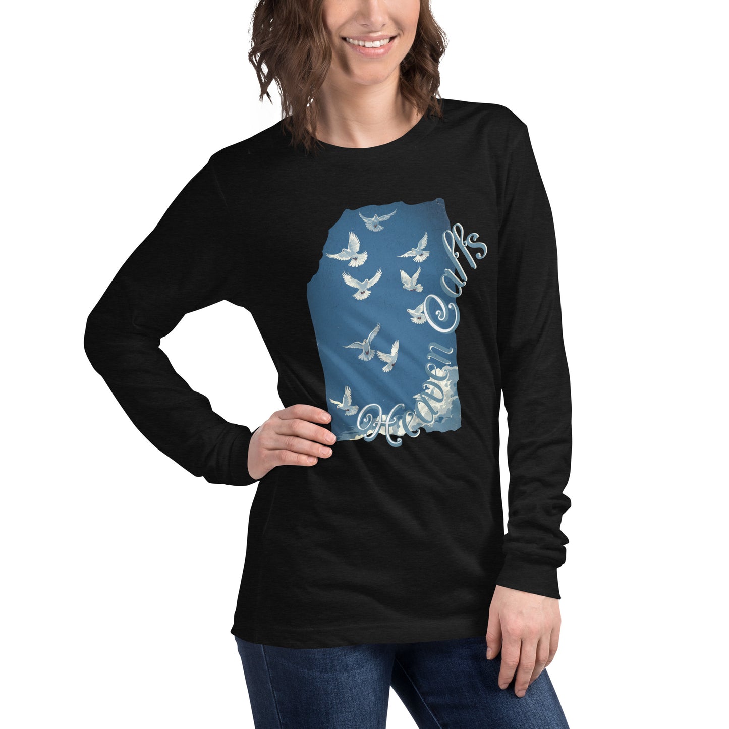 Heaven calls Unisex Long Sleeve Tee  - Korea  - StyleMZ