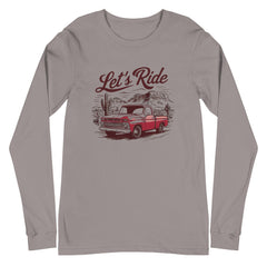 StyleMZ - Camiseta de manga larga unisex Let's ride - StyleMZ 