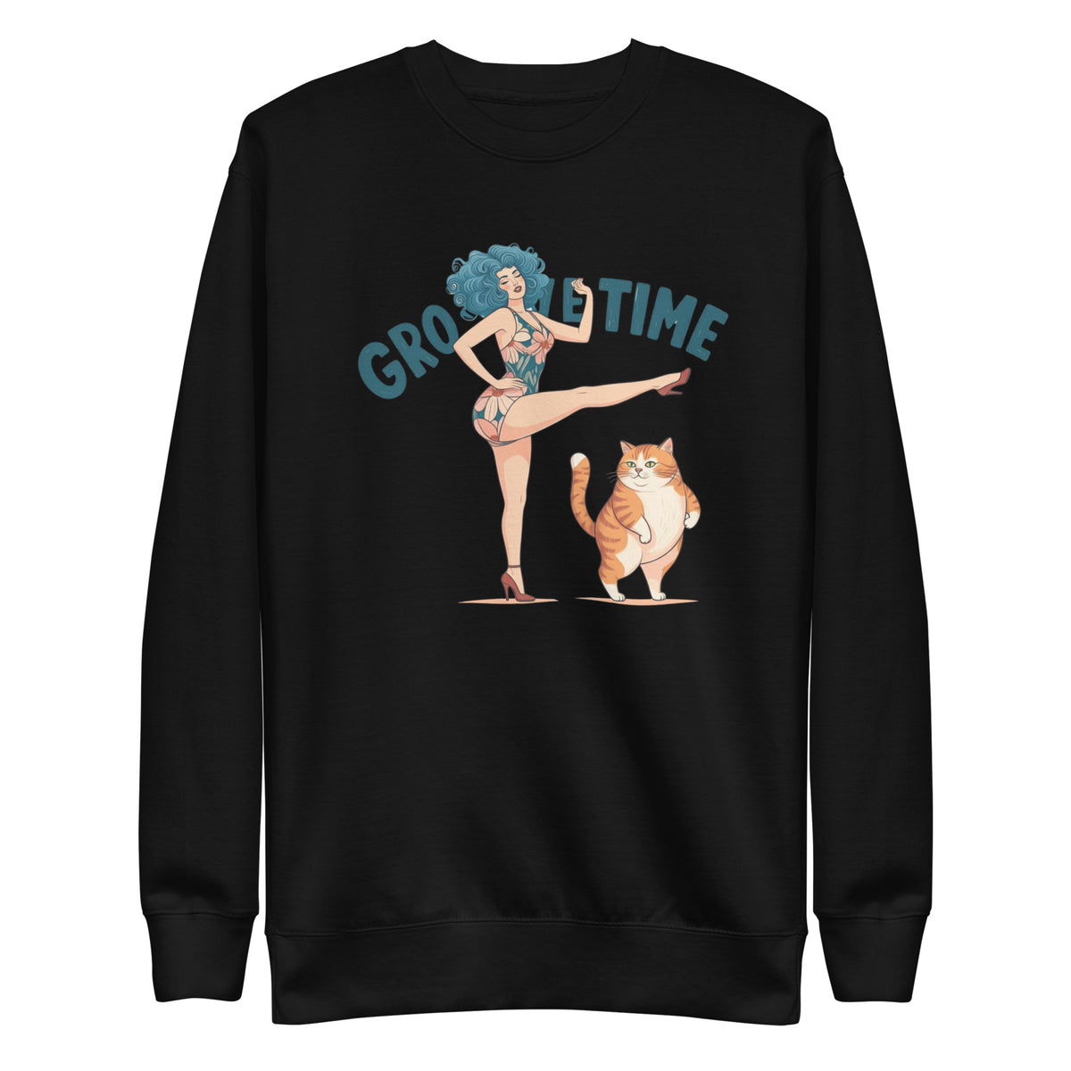 Korea -  Groove time Unisex Premium Sweatshirt  - StyleMZ