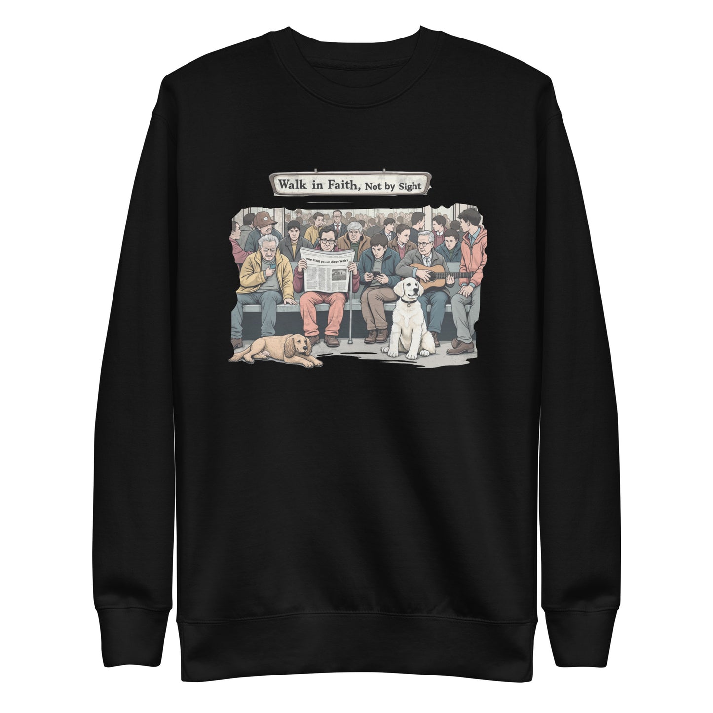 Wie steht es um diese Welt? Unisex Premium Sweatshirt  - Korea  - StyleMZ