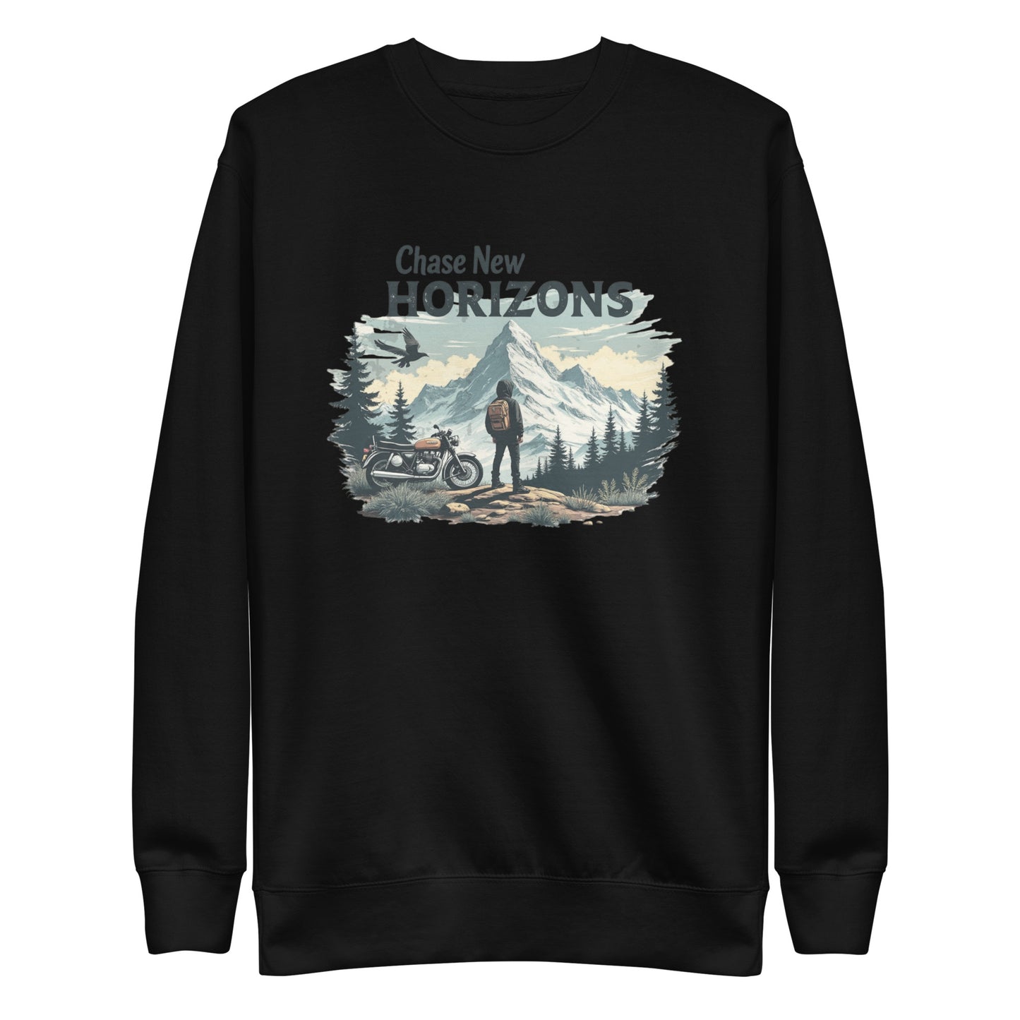 Chase new horizons Unisex Premium Sweatshirt - StyleMZ