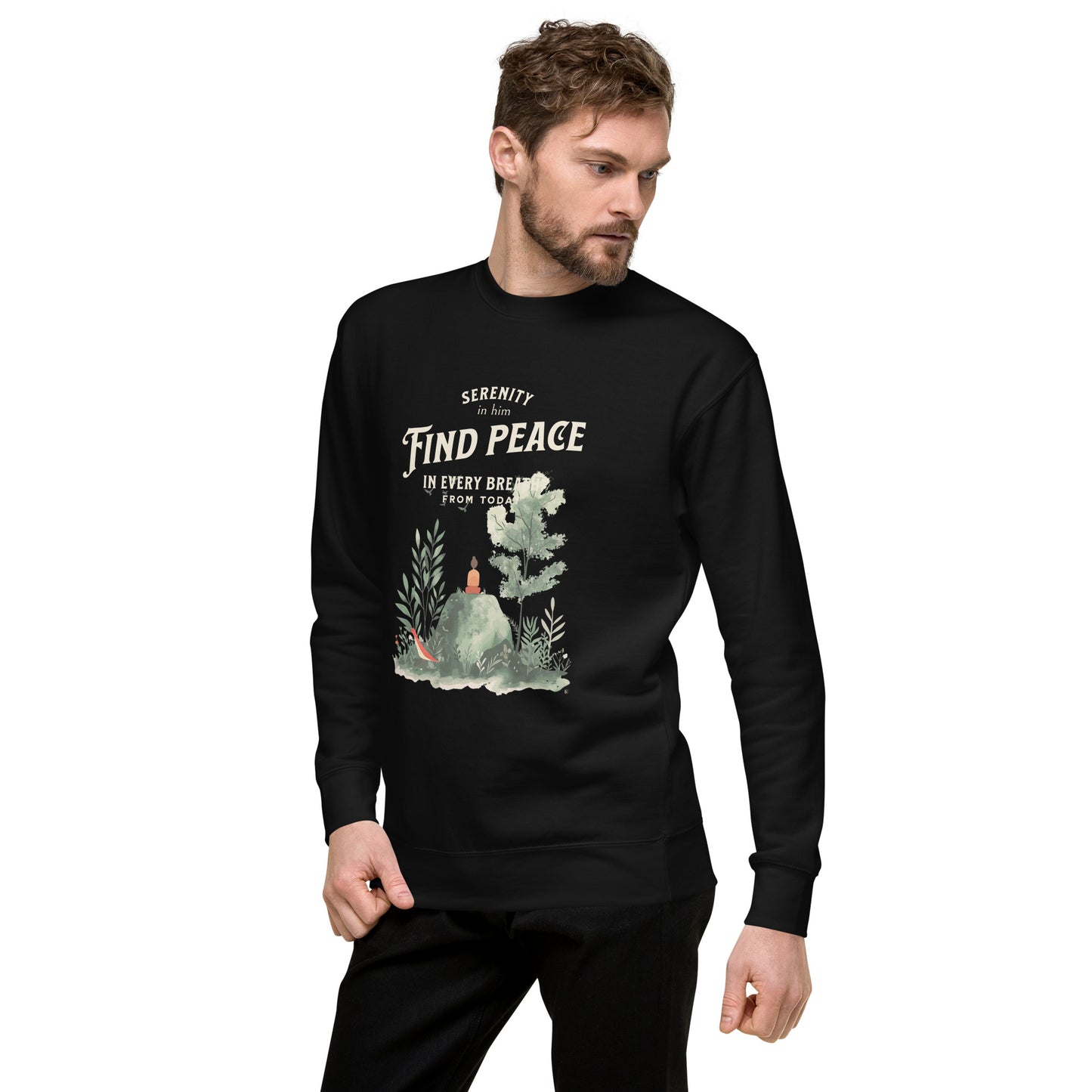 In him find peace Unisex Premium Sweatshirt - StyleMZ