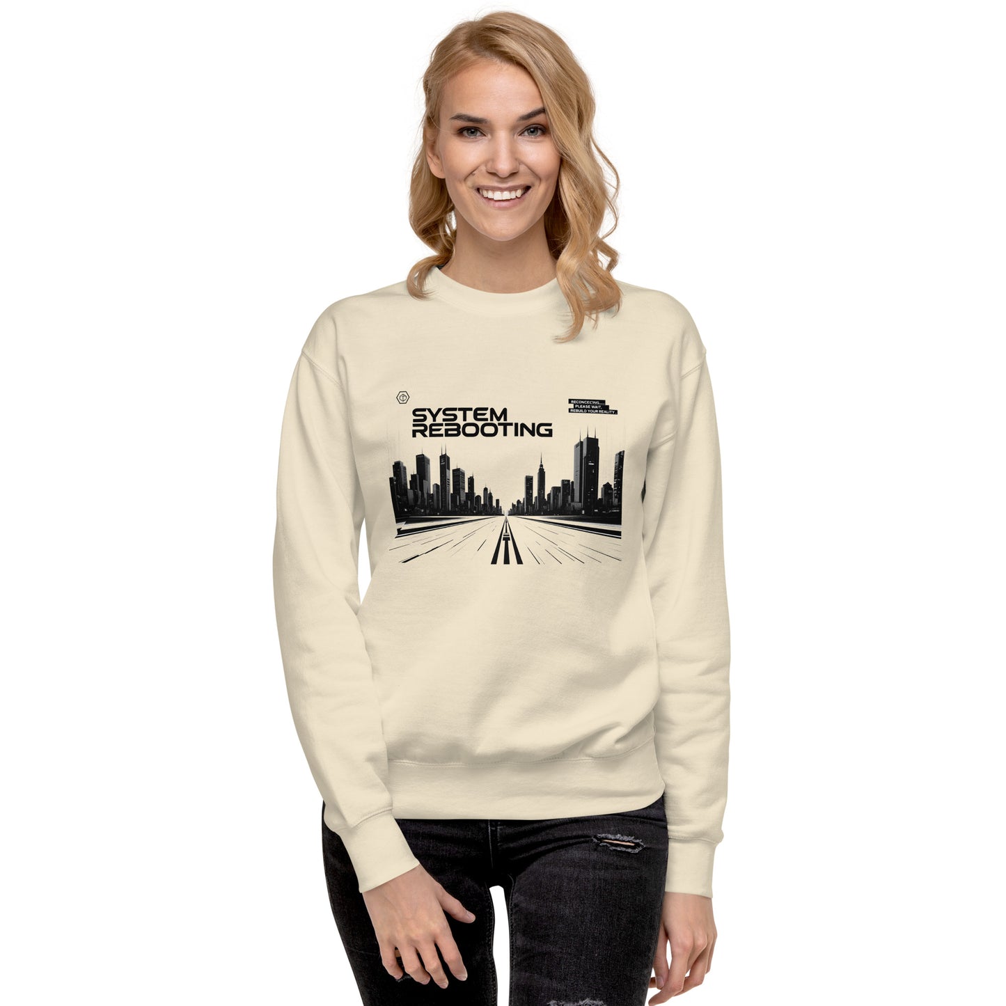 System rebooting Unisex Premium Sweatshirt - StyleMZ