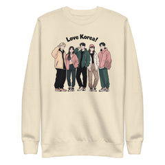 Love Korea Unisex Premium Sweatshirt  - Korea  - StyleMZ