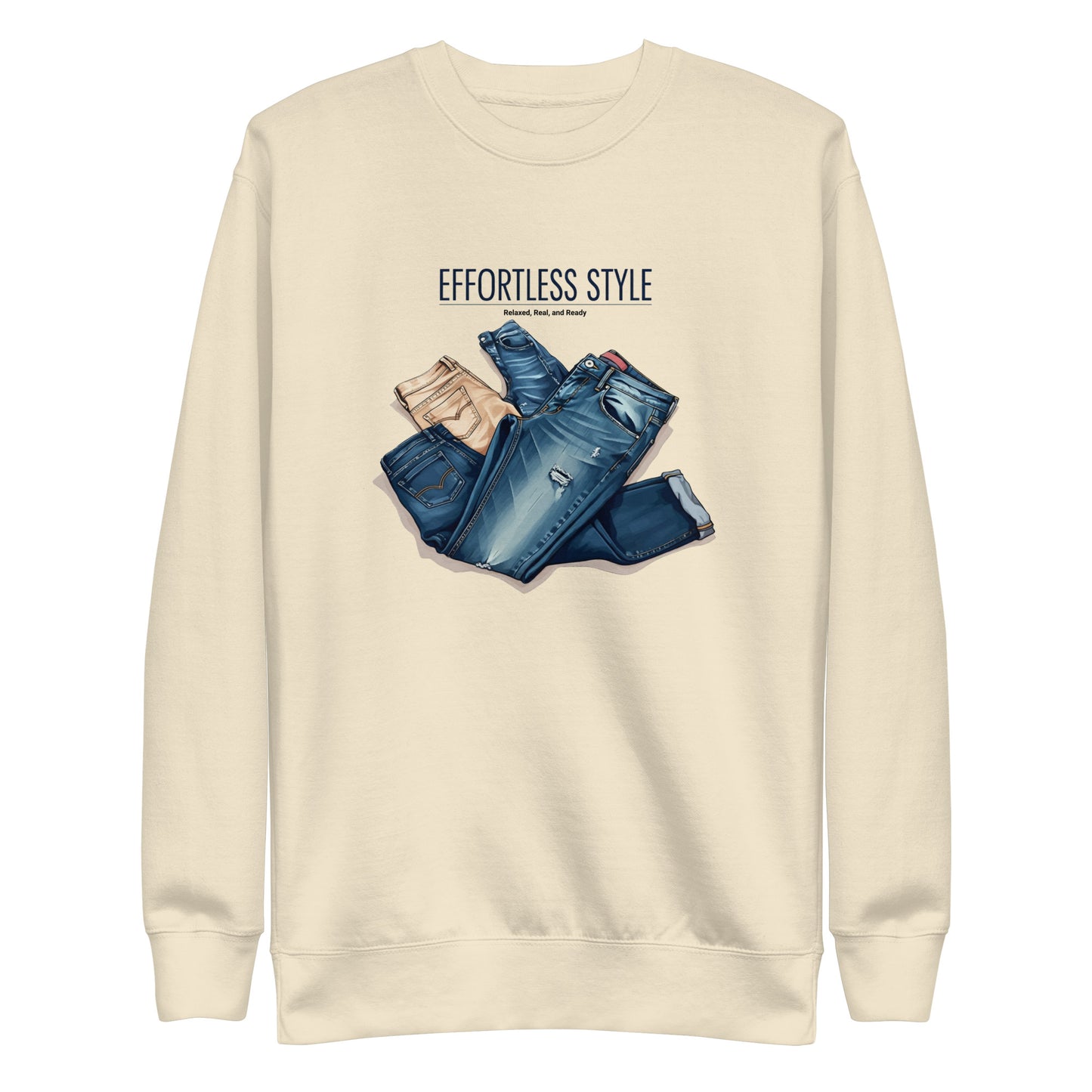 Effortless style Unisex Premium Sweatshirt  - Korea  - StyleMZ