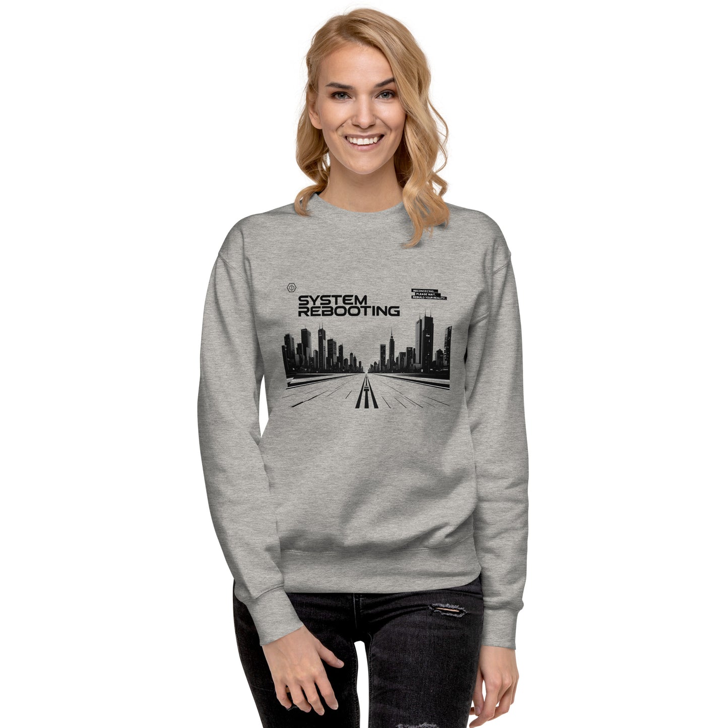 System rebooting Unisex Premium Sweatshirt - StyleMZ