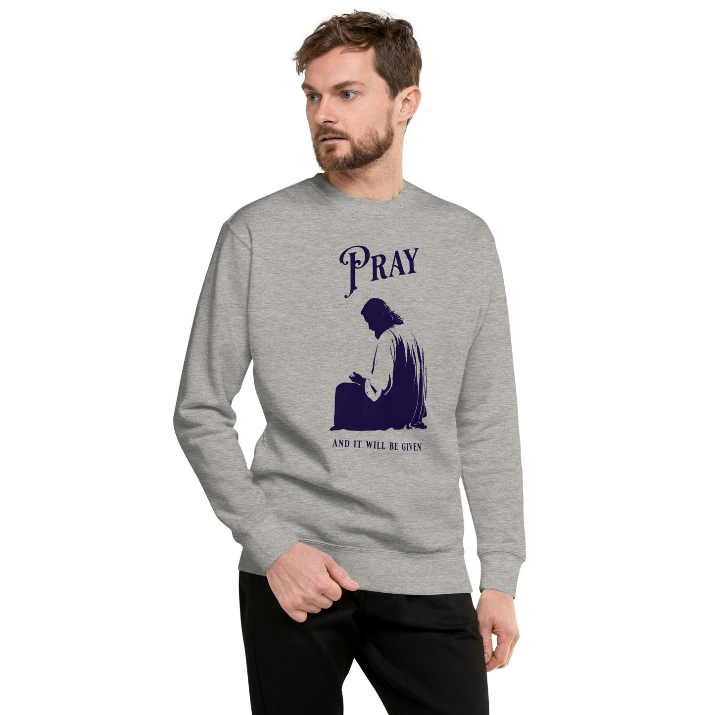 Korea -  Pray Unisex Premium Sweatshirt  - StyleMZ