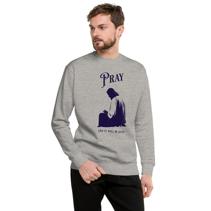 Korea -  Pray Unisex Premium Sweatshirt  - StyleMZ