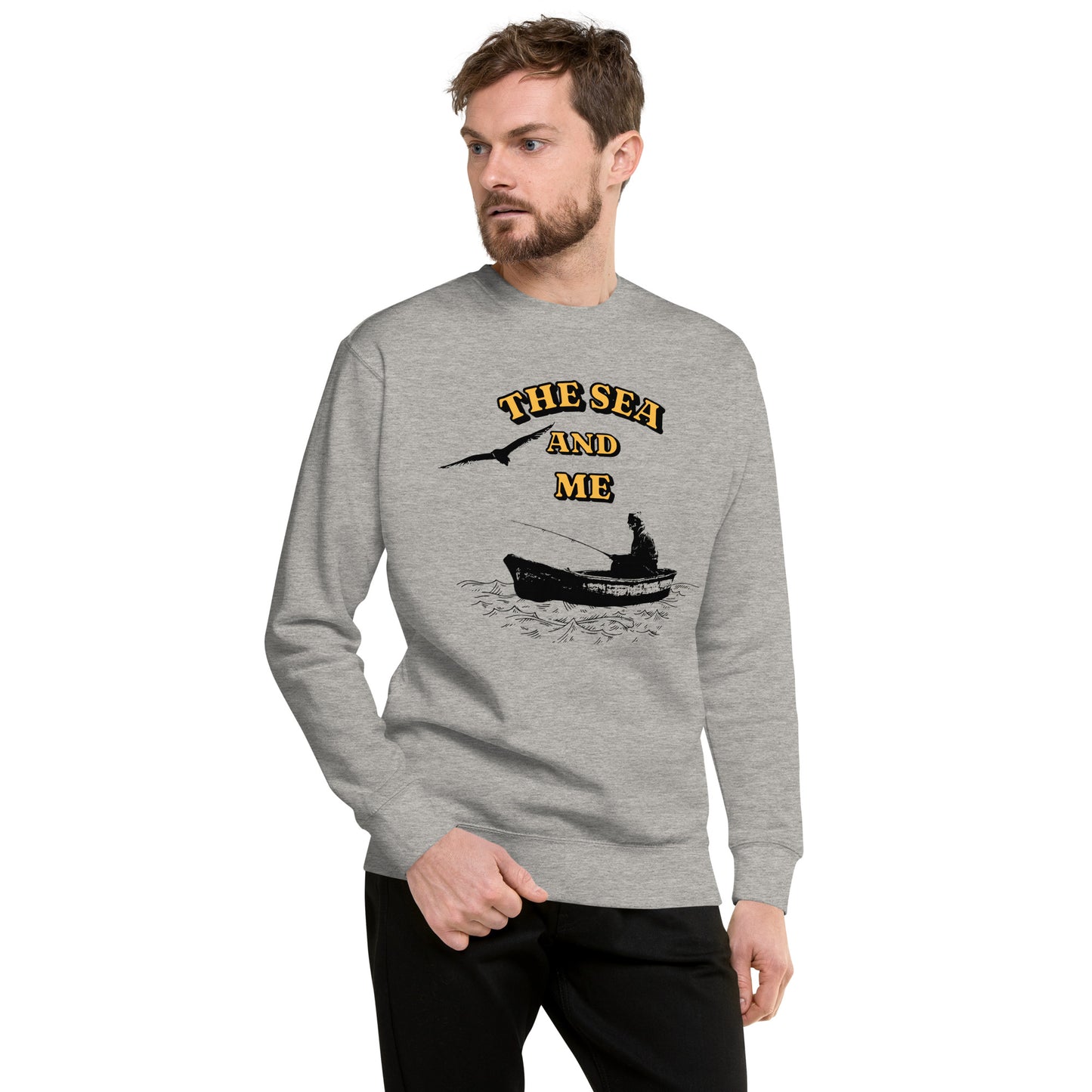 Korea -  The sea and me Unisex Premium Sweatshirt  - StyleMZ