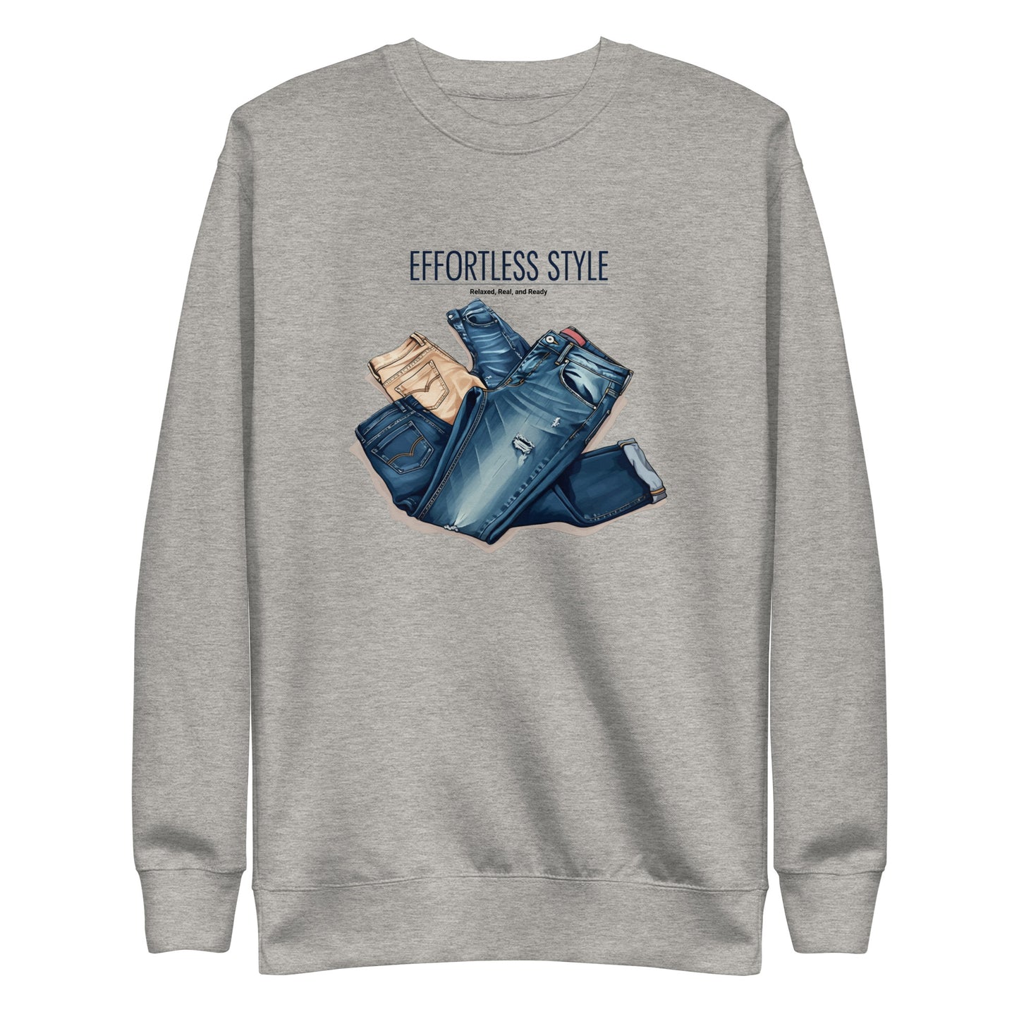 Effortless style Unisex Premium Sweatshirt  - Korea  - StyleMZ