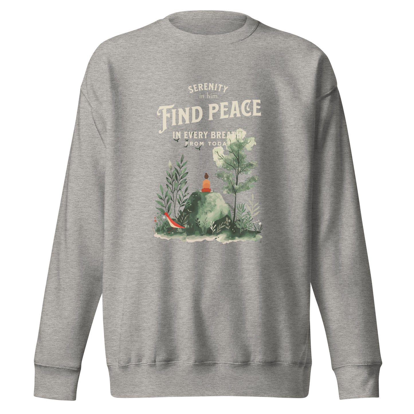 In him find peace Unisex Premium Sweatshirt - StyleMZ