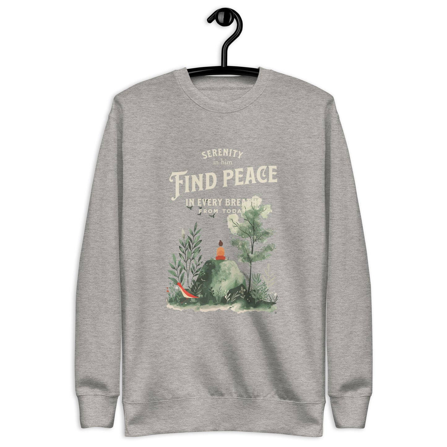 In him find peace Unisex Premium Sweatshirt - StyleMZ