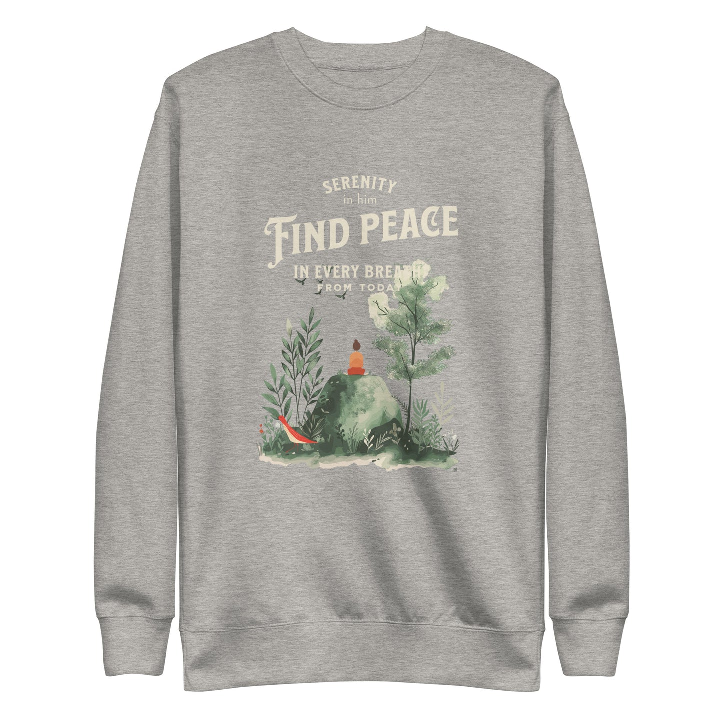 In him find peace Unisex Premium Sweatshirt - StyleMZ