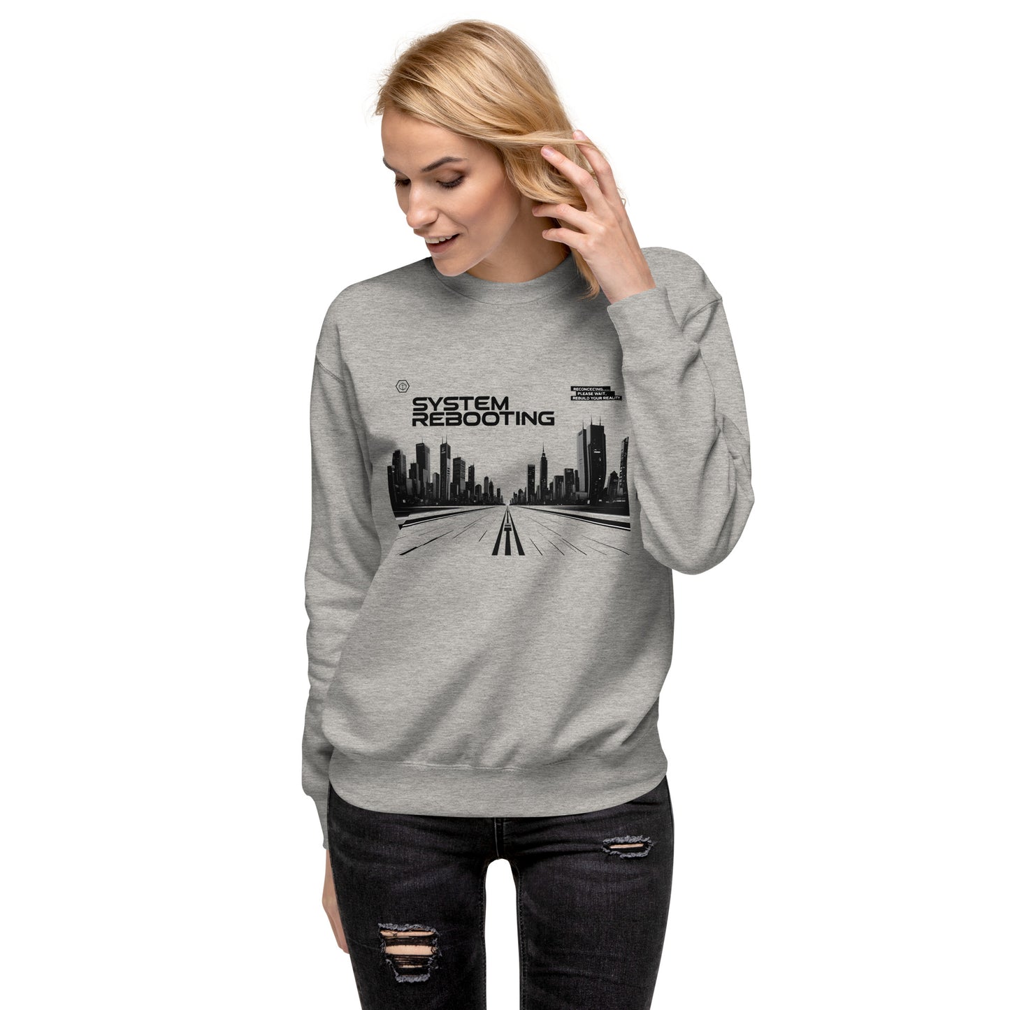 System rebooting Unisex Premium Sweatshirt - StyleMZ