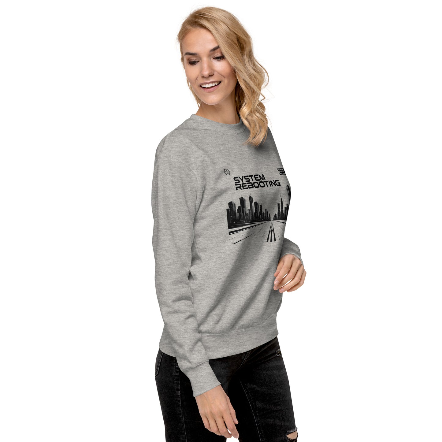 System rebooting Unisex Premium Sweatshirt - StyleMZ