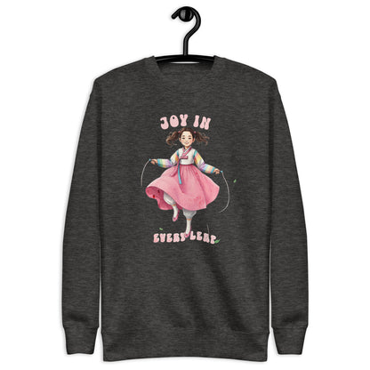 Joy in every leap Unisex Premium Sweatshirt  - Korea  - StyleMZ