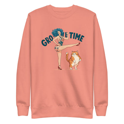 Korea -  Groove time Unisex Premium Sweatshirt  - StyleMZ