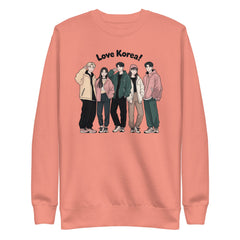 Love Korea Unisex Premium Sweatshirt  - Korea  - StyleMZ