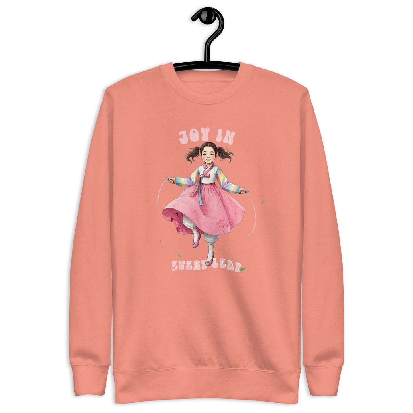 Joy in every leap Unisex Premium Sweatshirt  - Korea  - StyleMZ