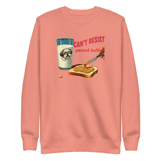 Can't resist peanut butter Unisex Premium Sweatshirt  - Korea  - StyleMZ