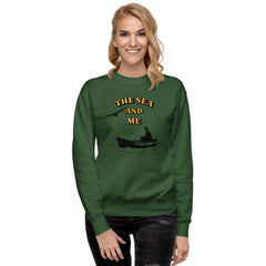 Korea -  The sea and me Unisex Premium Sweatshirt  - StyleMZ