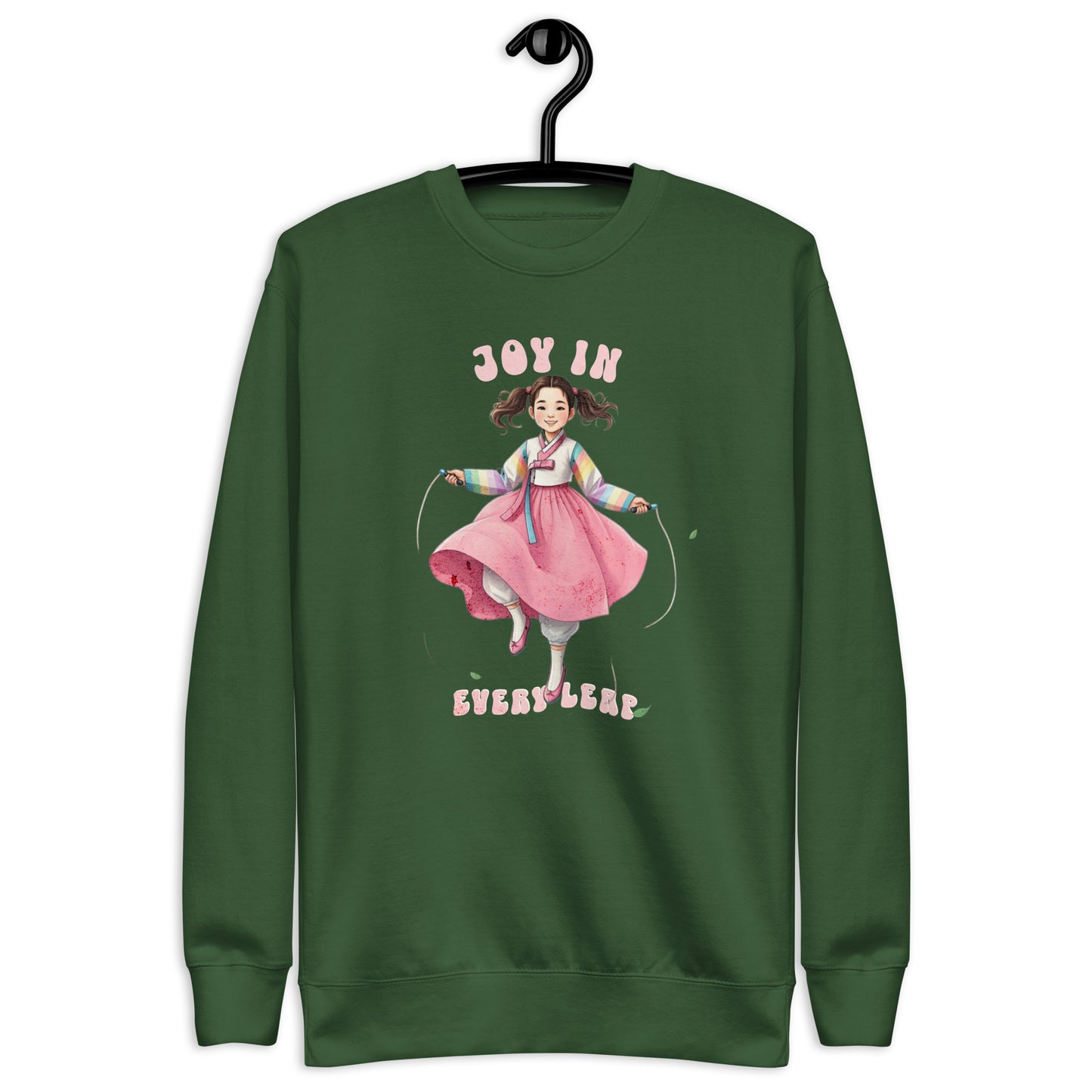 Joy in every leap Unisex Premium Sweatshirt  - Korea  - StyleMZ