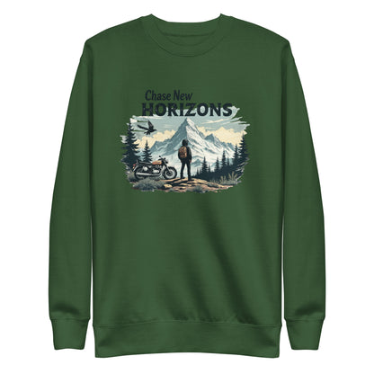 Chase new horizons Unisex Premium Sweatshirt - StyleMZ