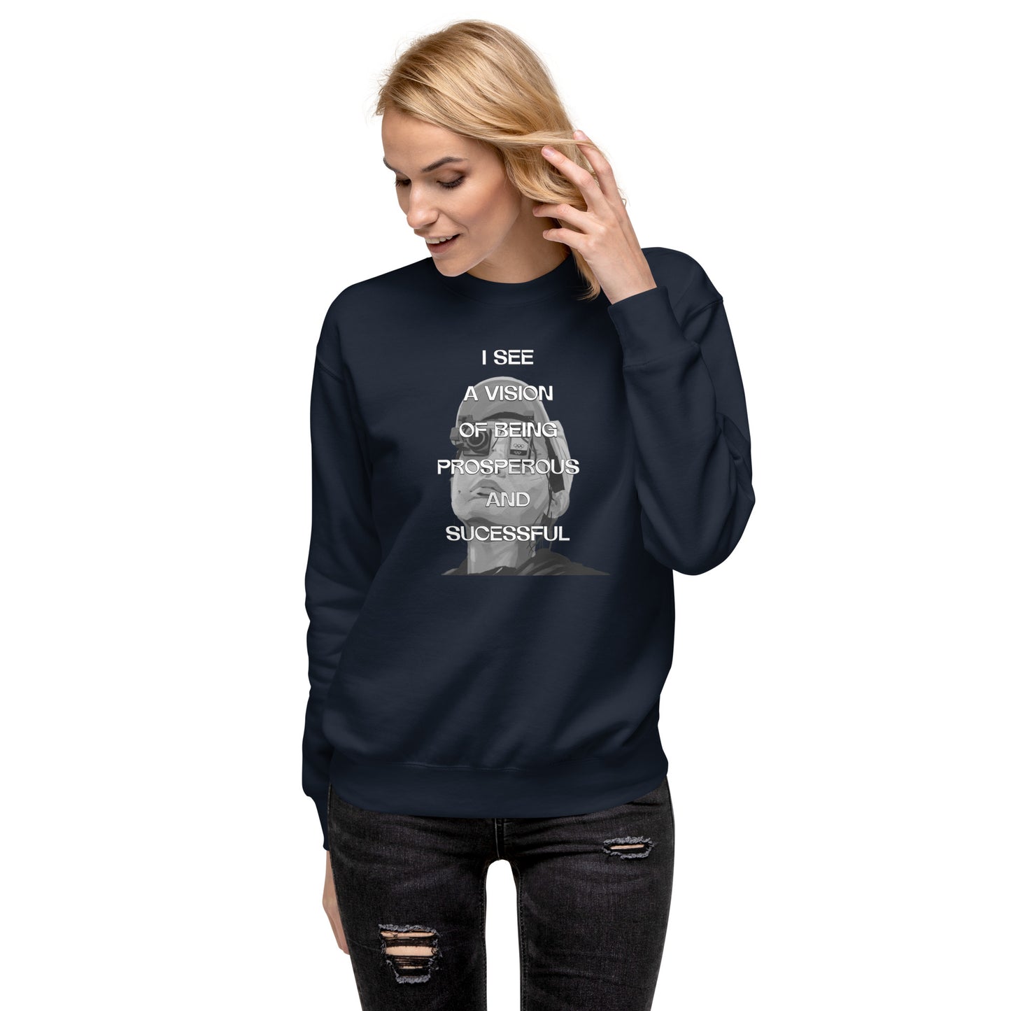 I see a vision  Unisex Premium Sweatshirt  - Korea  - StyleMZ