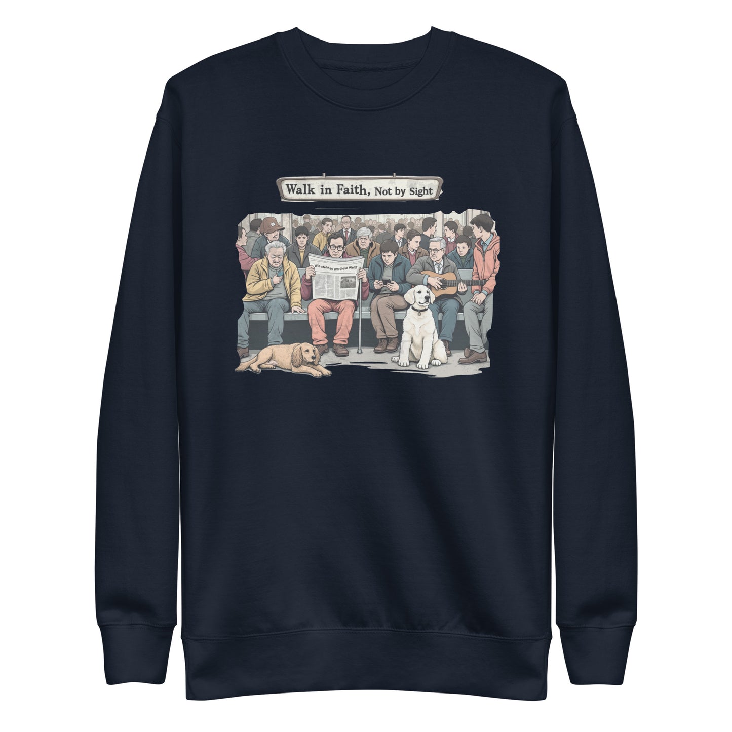 Wie steht es um diese Welt? Unisex Premium Sweatshirt  - Korea  - StyleMZ