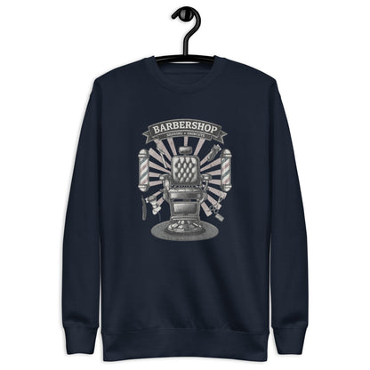 Barbershop Unisex Premium Sweatshirt - StyleMZ