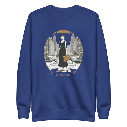 Jazz in the city Unisex Premium Sweatshirt  - Korea  - StyleMZ