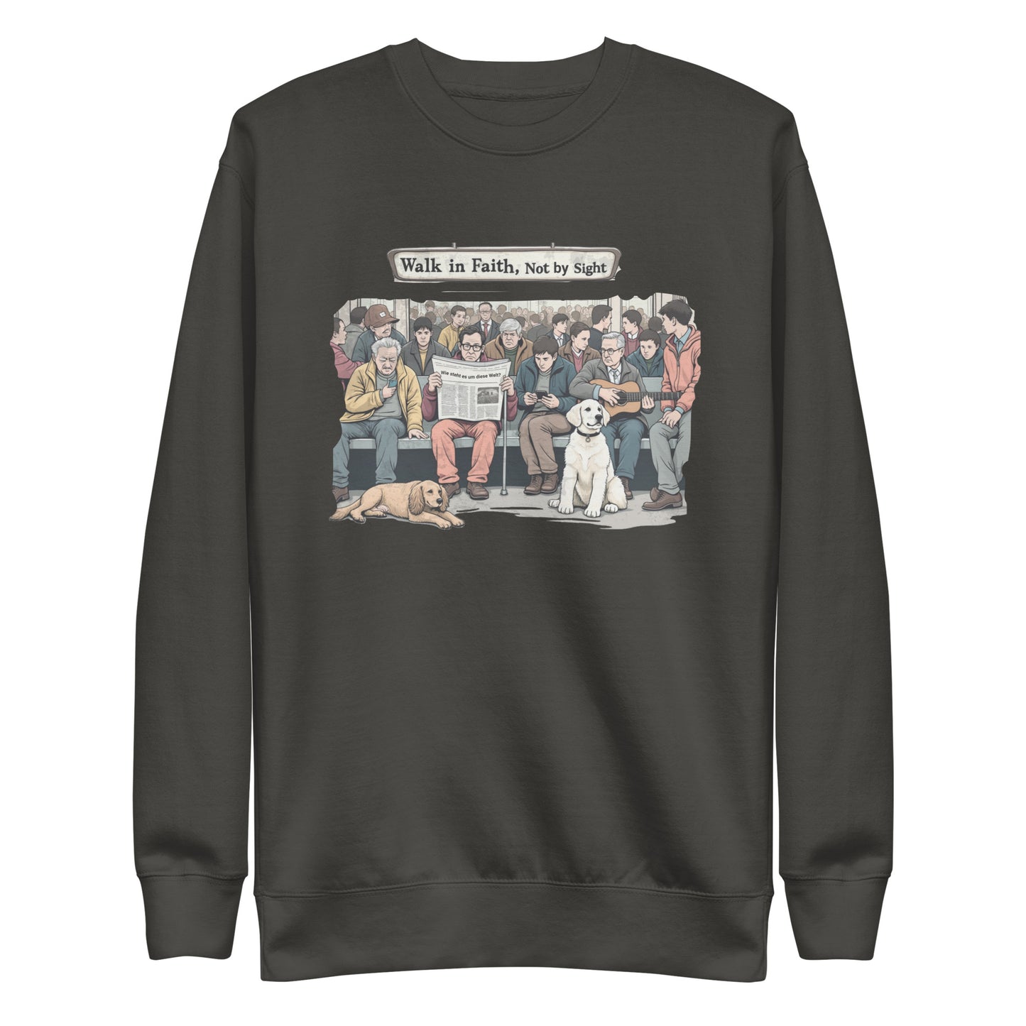 Wie steht es um diese Welt? Unisex Premium Sweatshirt  - Korea  - StyleMZ